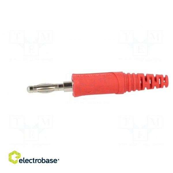 Plug | 4mm banana | 32A | 33VAC | 70VDC | red | non-insulated | 2.5mm2 image 4