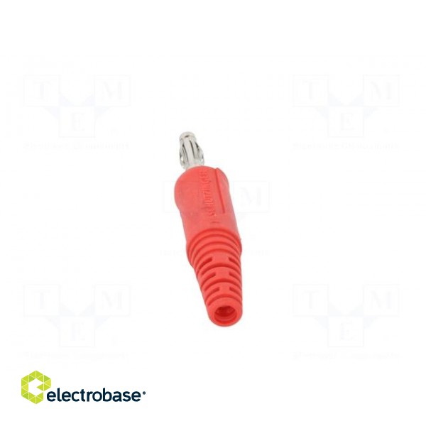 Plug | 4mm banana | 32A | 33VAC | 70VDC | red | non-insulated | 2.5mm2 image 6