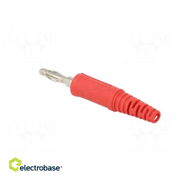 Plug | 4mm banana | 32A | 33VAC | 70VDC | red | non-insulated | 2.5mm2 image 5