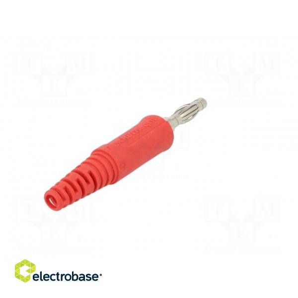 Plug | 4mm banana | 32A | 33VAC | 70VDC | red | non-insulated | 2.5mm2 image 7