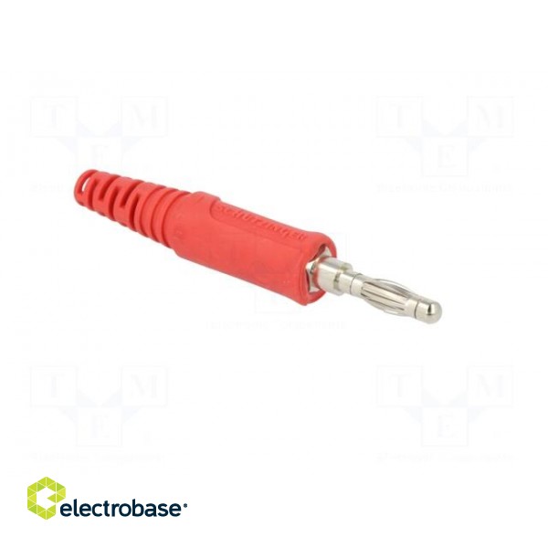 Plug | 4mm banana | 32A | 33VAC | 70VDC | red | non-insulated | 2.5mm2 image 9