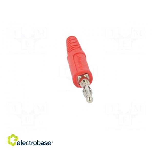 Plug | 4mm banana | 32A | 33VAC | 70VDC | red | non-insulated | 2.5mm2 image 10