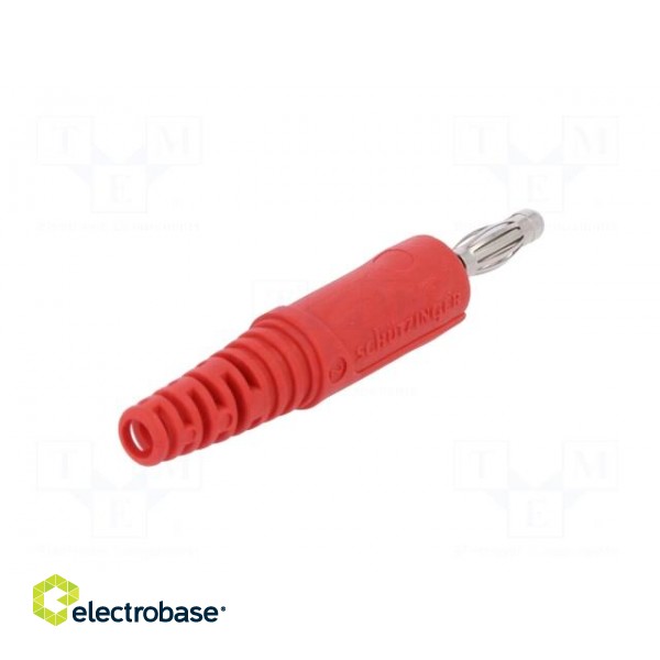 Plug | 4mm banana | 32A | 33VAC | 70VDC | red | non-insulated | 2.5mm2 image 6