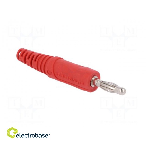 Plug | 4mm banana | 32A | 33VAC | 70VDC | red | non-insulated | 2.5mm2 image 8