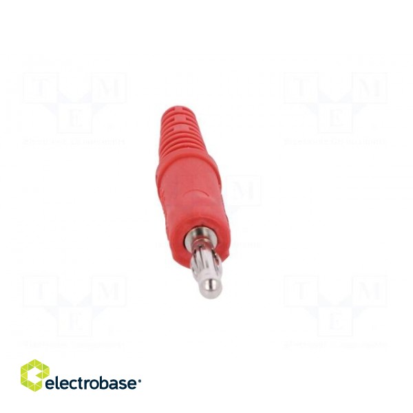 Plug | 4mm banana | 32A | 33VAC | 70VDC | red | non-insulated | 2.5mm2 image 9