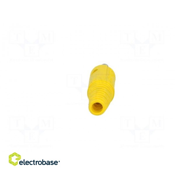 Plug | 4mm banana | 32A | 60VDC | yellow | Max.wire diam: 2.8mm image 5