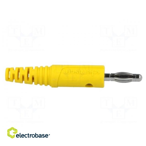 Plug | 4mm banana | 32A | 60VDC | yellow | Max.wire diam: 2.8mm paveikslėlis 7