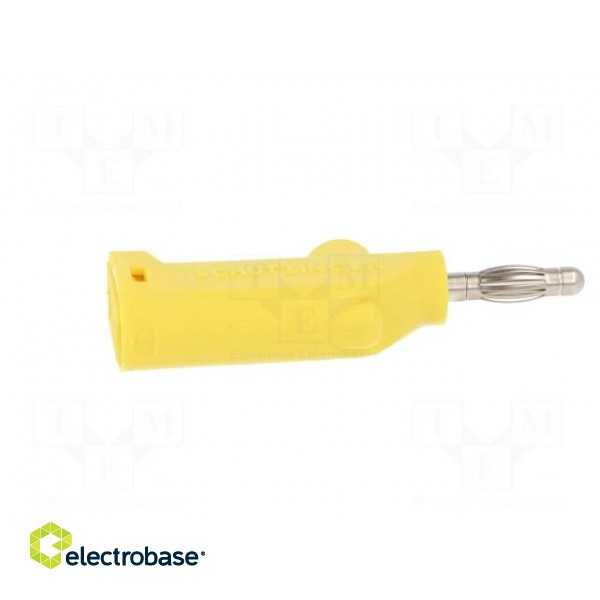 Plug | 4mm banana | 32A | 33VAC | 70VDC | yellow | Max.wire diam: 4mm image 7