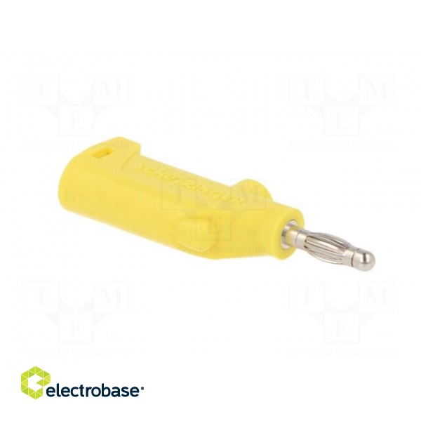 Plug | 4mm banana | 32A | 33VAC | 70VDC | yellow | Max.wire diam: 4mm image 8
