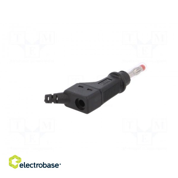 Plug | 4mm banana | 32A | 600V | black | 2.5mm2 | on cable image 6