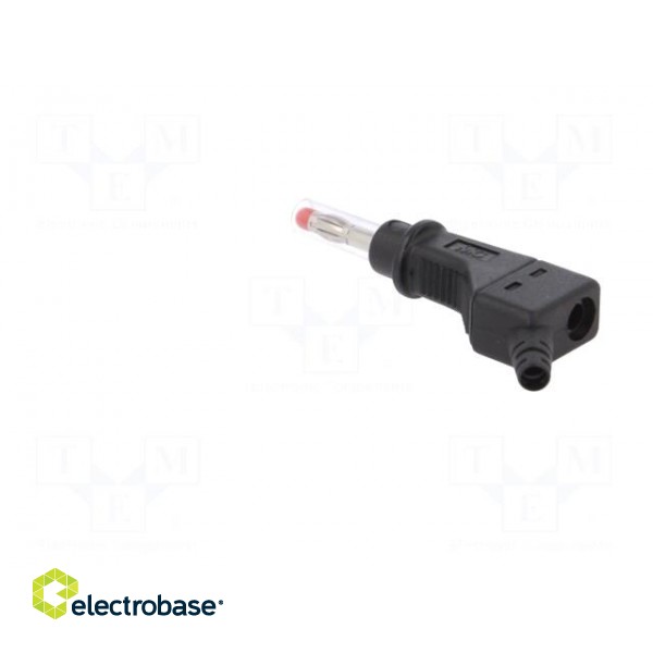 Plug | 4mm banana | 32A | 600V | black | 2.5mm2 | on cable image 4