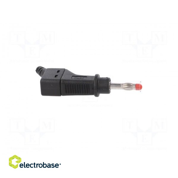 Plug | 4mm banana | 32A | 600V | black | 2.5mm2 | on cable image 7