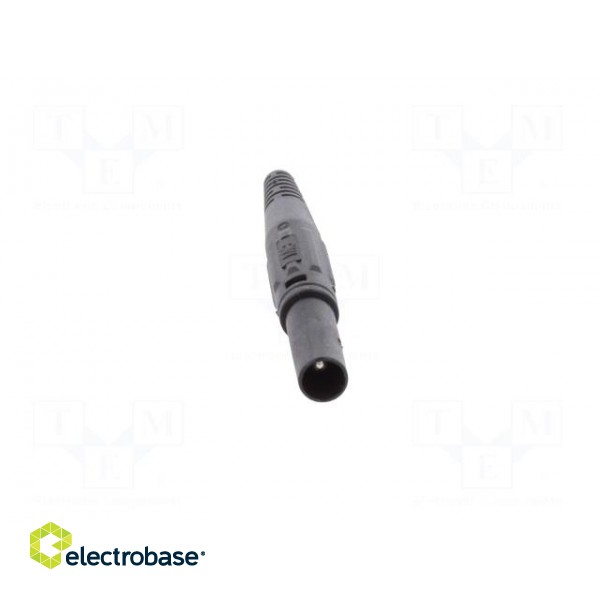 Plug | 4mm banana | 32A | 600V | black | insulated | Mounting: on cable image 9