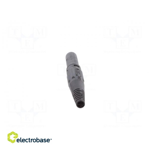 Plug | 4mm banana | 32A | 600V | black | insulated | Mounting: on cable image 5