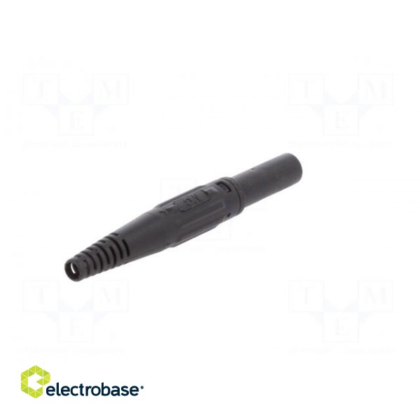 Plug | 4mm banana | 32A | 600V | black | insulated | Mounting: on cable image 6