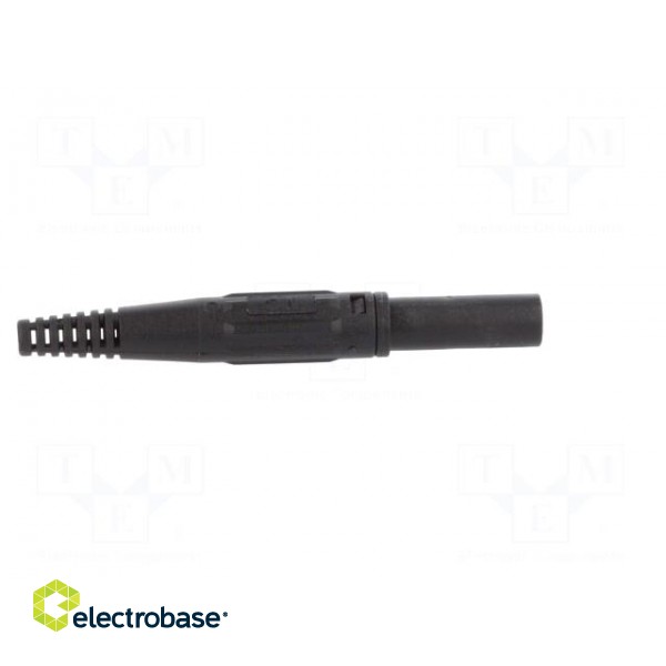 Plug | 4mm banana | 32A | 600V | black | insulated | Mounting: on cable image 7
