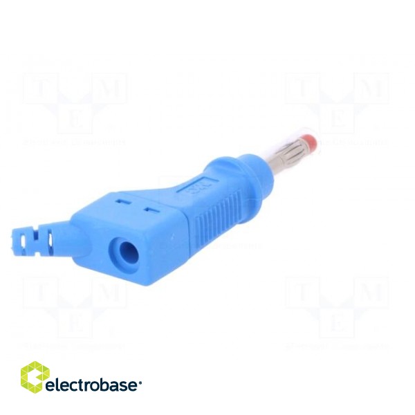 Plug | 4mm banana | 32A | blue | 2.5mm2 | Mounting: on cable image 6