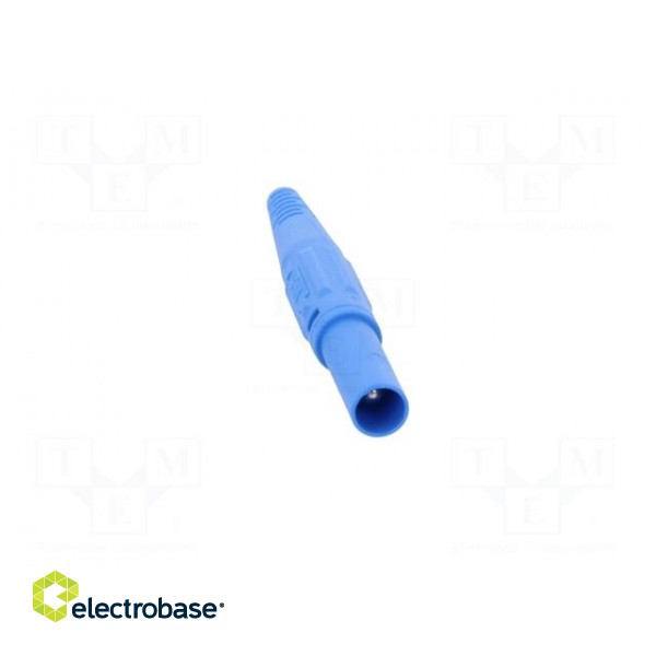Plug | 4mm banana | 32A | 600V | blue | insulated | Mounting: on cable image 9