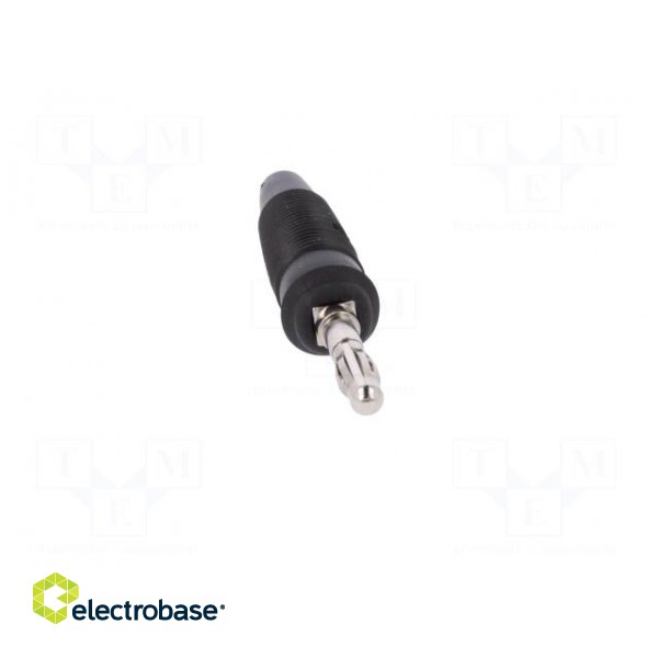 Plug | 4mm banana | 32A | 60VDC | black | non-insulated | for cable | 3mΩ paveikslėlis 9