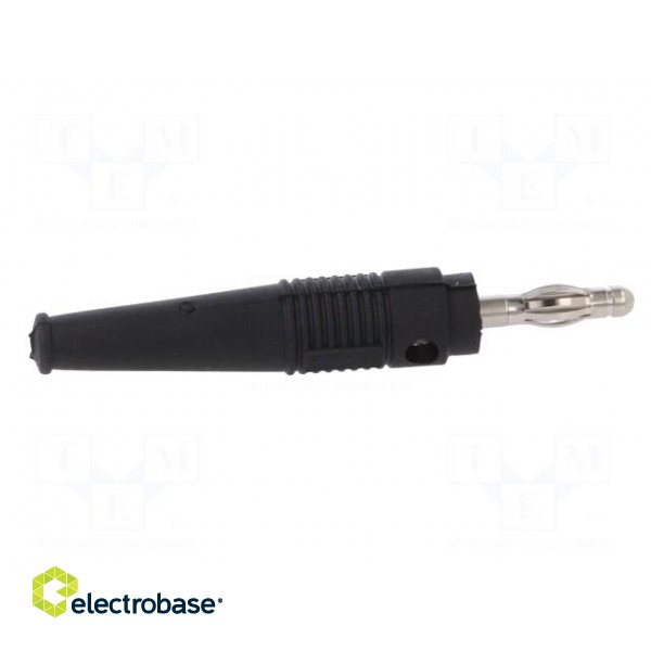 Plug | 4mm banana | 32A | black | 2.5mm2 | nickel plated | soldered | 69mm image 7
