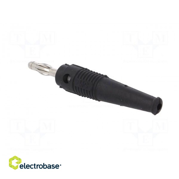 Plug | 4mm banana | 32A | black | 2.5mm2 | nickel plated | soldered | 69mm image 4