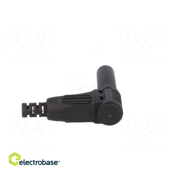 Plug | 4mm banana | 32A | black | insulated | 40mm | for cable image 5