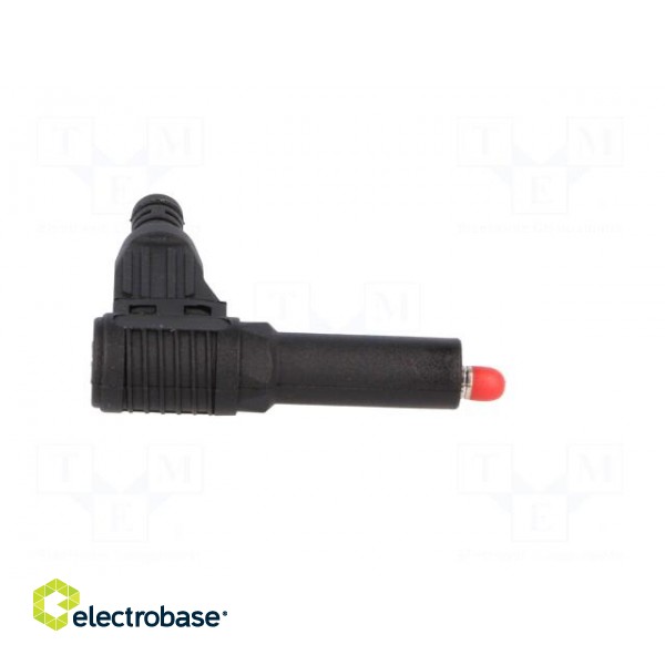 Plug | 4mm banana | 32A | black | insulated | 40mm | for cable | soldered image 7