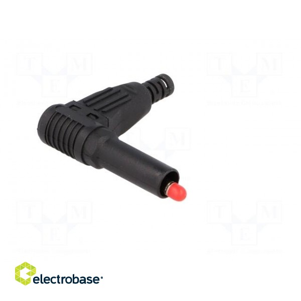 Plug | 4mm banana | 32A | black | insulated | 40mm | for cable image 8