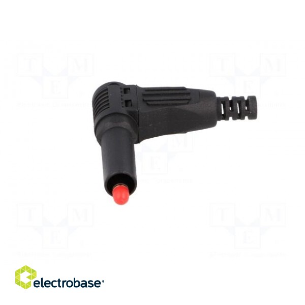 Plug | 4mm banana | 32A | black | insulated | 40mm | for cable | soldered image 9