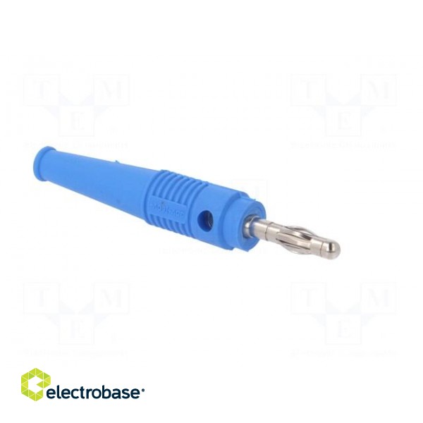 Plug | 4mm banana | 32A | blue | 2.5mm2 | Plating: nickel plated | 69mm image 8