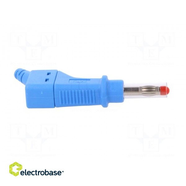 Plug | 4mm banana | 32A | 600V | blue | 2.5mm2 | on cable image 7
