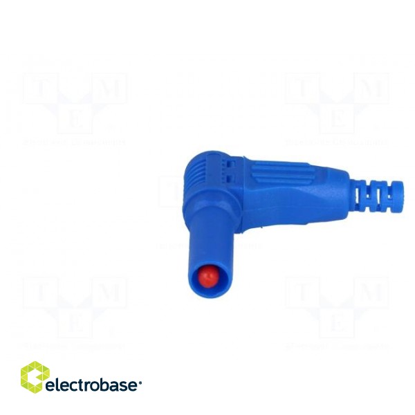 Plug | 4mm banana | 32A | blue | insulated | 40mm | for cable image 9