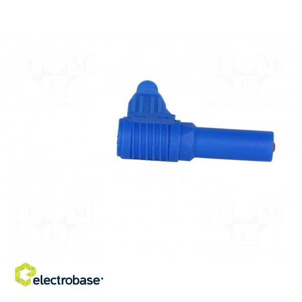 Plug | 4mm banana | 32A | blue | insulated | 40mm | for cable | soldered image 7