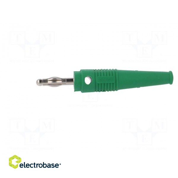 Plug | 4mm banana | 32A | green | 2.5mm2 | nickel plated | soldered | 69mm image 3