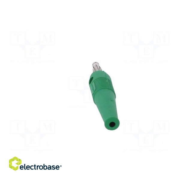 Plug | 4mm banana | 32A | green | 2.5mm2 | nickel plated | soldered | 69mm image 5
