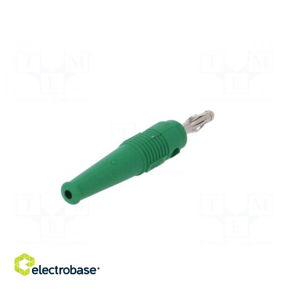 Plug | 4mm banana | 32A | green | 2.5mm2 | nickel plated | soldered | 69mm image 6