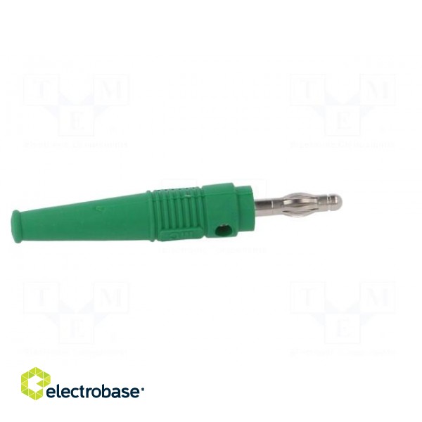 Plug | 4mm banana | 32A | green | 2.5mm2 | nickel plated | soldered | 69mm image 7