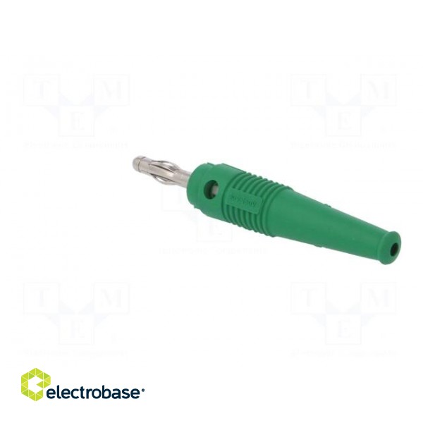 Plug | 4mm banana | 32A | green | 2.5mm2 | nickel plated | soldered | 69mm image 4