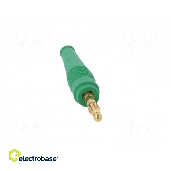 Plug | 4mm banana | 32A | green | non-insulated | 2.5mm2 | gold-plated image 9