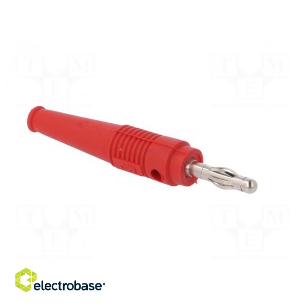 Plug | 4mm banana | 32A | red | 2.5mm2 | Plating: nickel plated | 69mm image 8