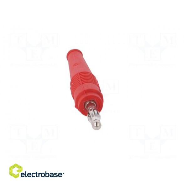 Plug | 4mm banana | 32A | red | 2.5mm2 | Plating: nickel plated | 69mm image 9