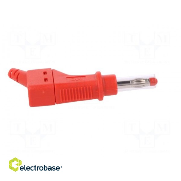 Plug | 4mm banana | 32A | 600V | red | 2.5mm2 | on cable image 7