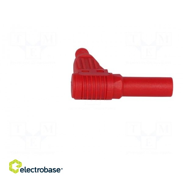 Plug | 4mm banana | 32A | red | insulated | 40mm | for cable paveikslėlis 7