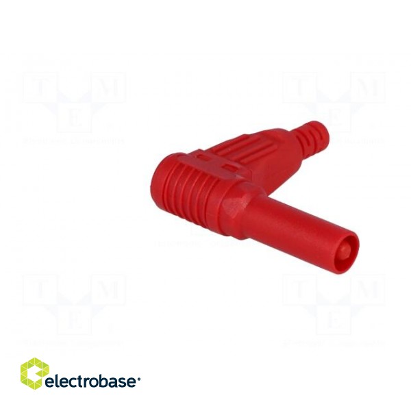 Plug | 4mm banana | 32A | red | insulated | 40mm | for cable paveikslėlis 8