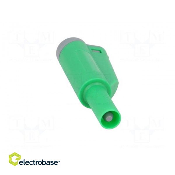 Plug | 4mm banana | 36A | 1kVAC | green | insulated | 56mm | 2.5mm2 image 9