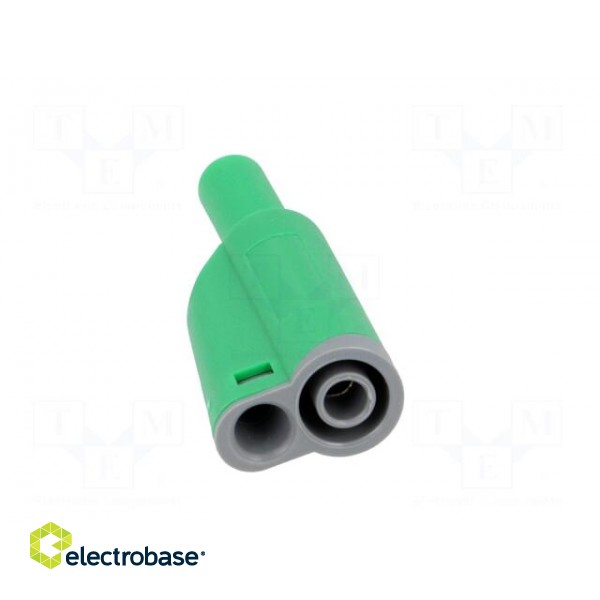 Plug | 4mm banana | 36A | 1kVAC | green | insulated | 56mm | 2.5mm2 image 5