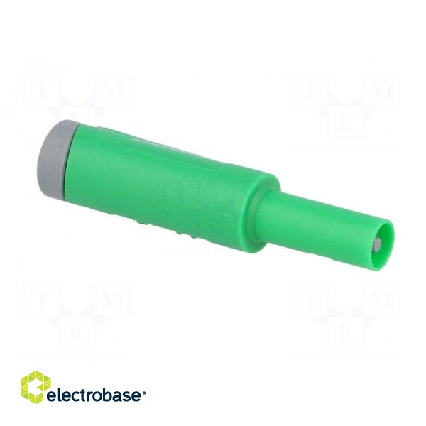 Plug | 4mm banana | 36A | 1kVAC | green | insulated | 56mm | 2.5mm2 image 8