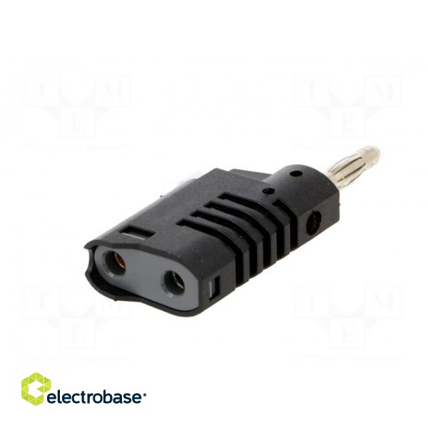 Plug | 4mm banana | 36A | 30VAC | 60VDC | black | non-insulated | 57.2mm image 6