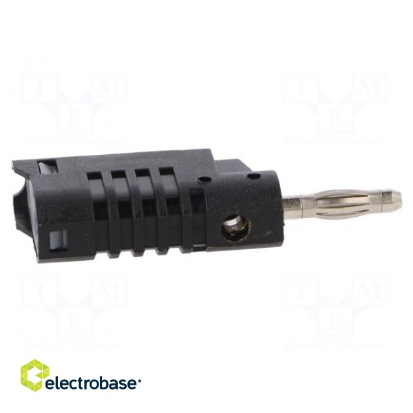 Plug | 4mm banana | 36A | 30VAC | 60VDC | black | non-insulated | 57.2mm image 7