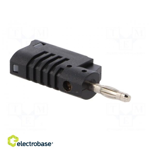 Plug | 4mm banana | 36A | 30VAC | 60VDC | black | non-insulated | 57.2mm image 8